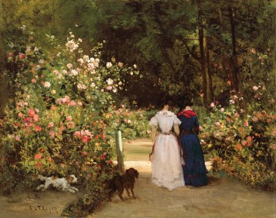 Promenade by Constant Emile Troyon